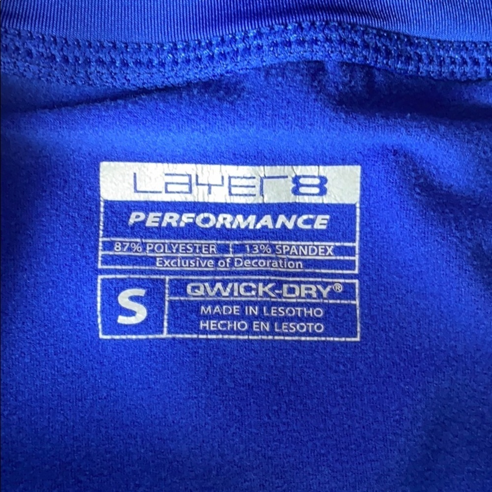 Layer 8 Blue Performance Qwick-Dry S Pullover - Picture 8 of 13